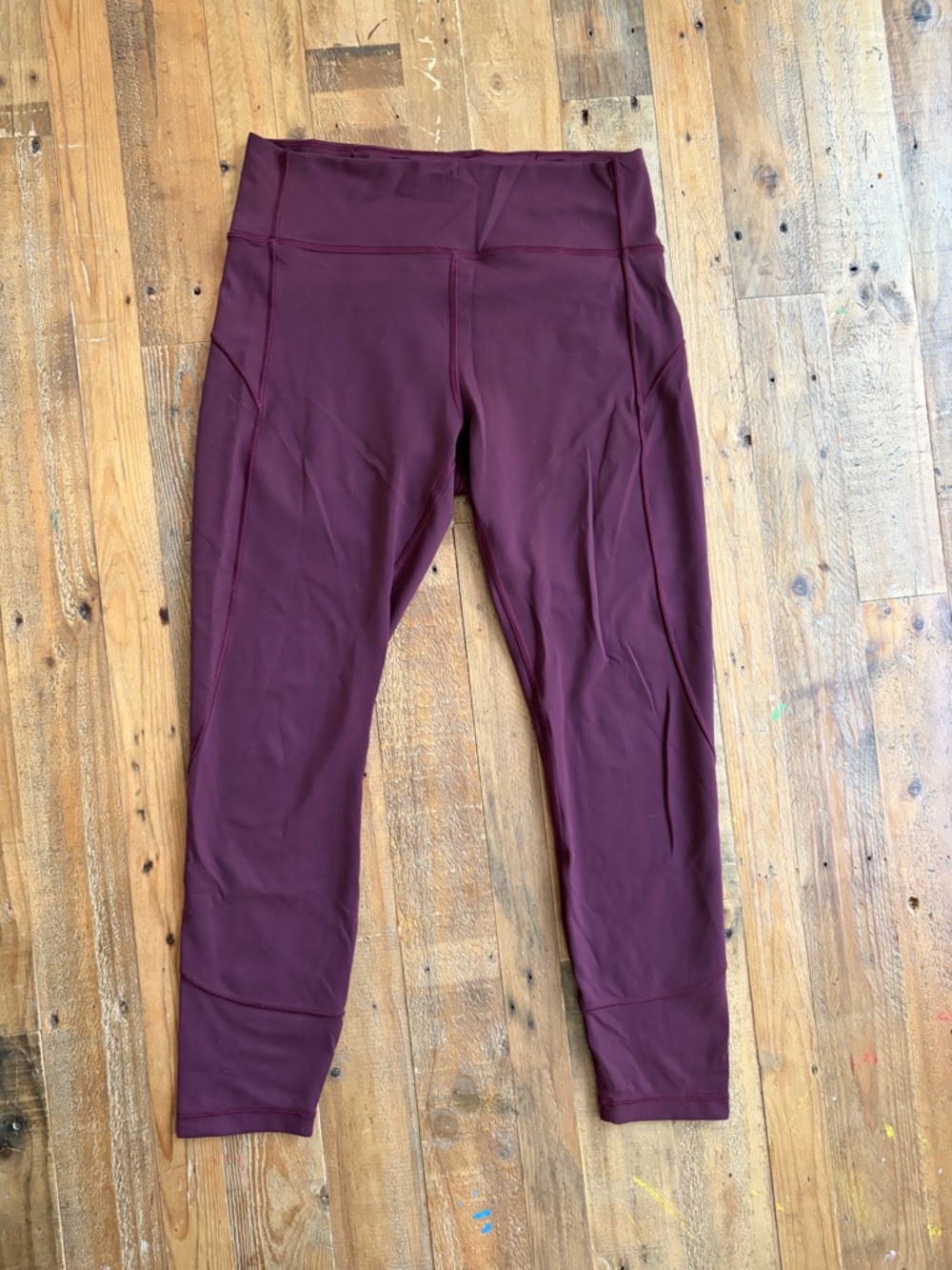 Lululemon Maroon High-Rise Leggings